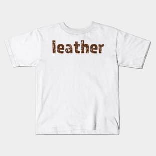 leather Kids T-Shirt